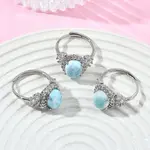 Brass Micro Pave Cubic Zirconia Cuff Open Rings