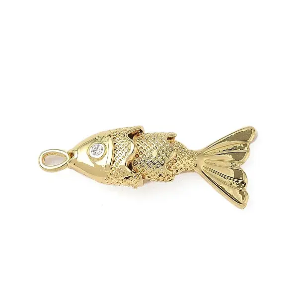Brass Micro Pave Cubic Zirconia Pendants