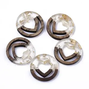Resin & Walnut Wood Pendants