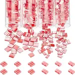 452Pcs 2 Style 2-Hole Opaque Glass Seed Beads