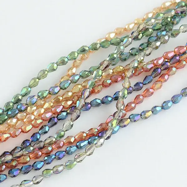 Electroplated Glass Bead Strands