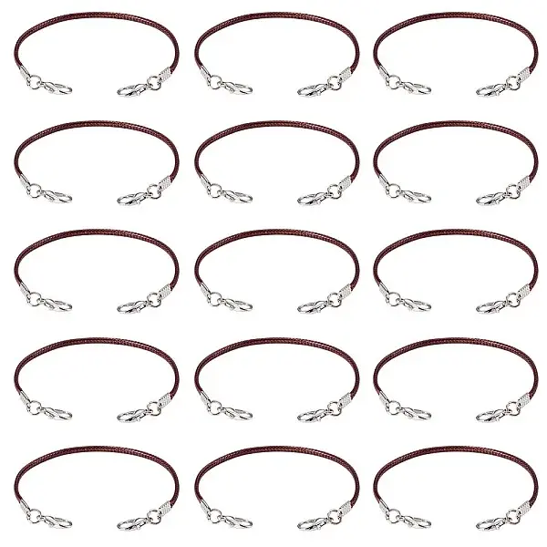 30Pcs Korean Waxed Polyester Cord Bracelet Making