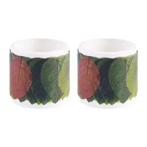 Autumn Leaf Paper Tape Stickers for Card Making