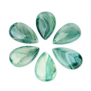 Natural Crackle Agate Pendants