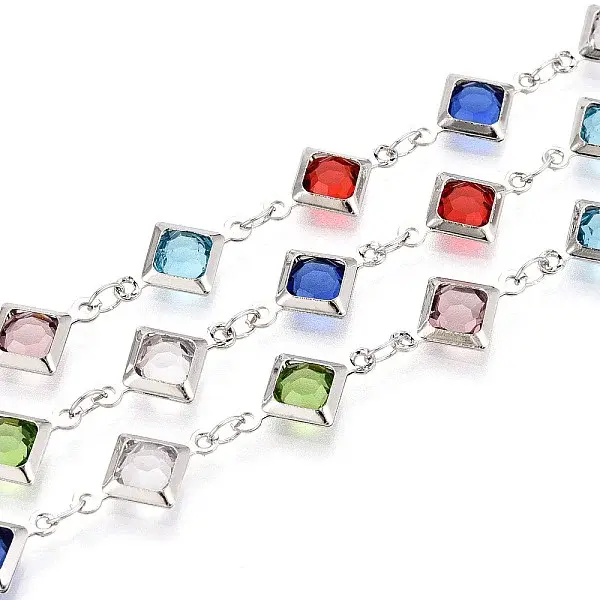 Handmade Brass Rhombus Link Chains