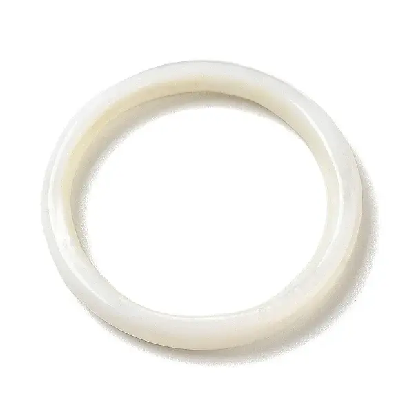 Natural White Shell Linking Ring