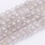 Natural Grey Agate Beads Strands