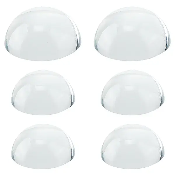 6Pcs Glass Cabochons