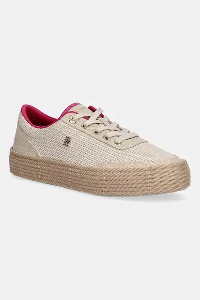 Tommy Hilfiger TH FOXING PLATFORM ROPE tenisky dámské
