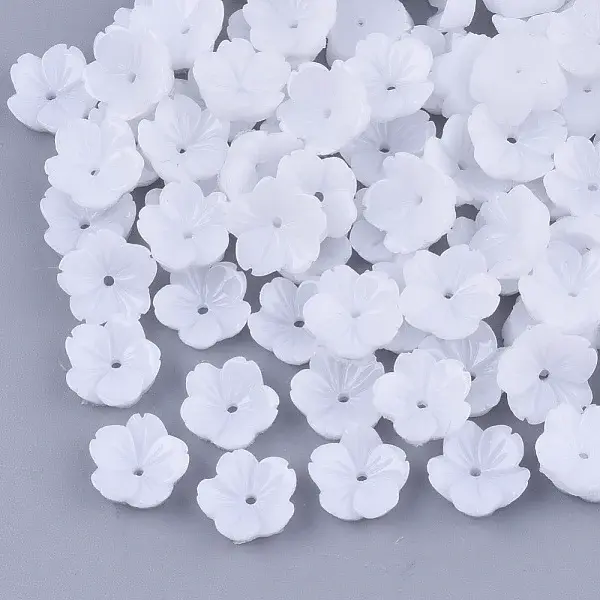 Opaque Resin Bead Caps