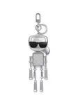 Karl Lagerfeld Prívesky na kľúče ' Ikon Schlüsselring mit Roboter '  strieborná