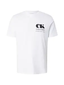 Calvin Klein Jeans Tričko  čierna / biela