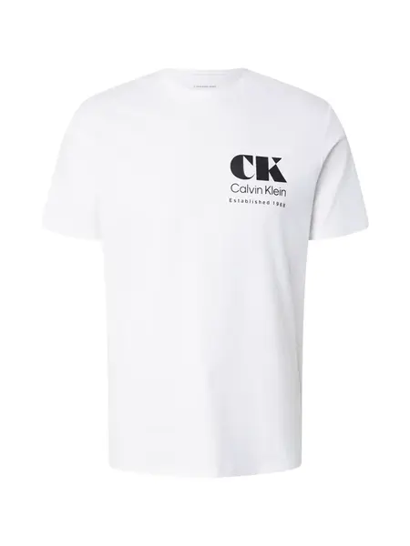 Calvin Klein Jeans Tričko  čierna / biela