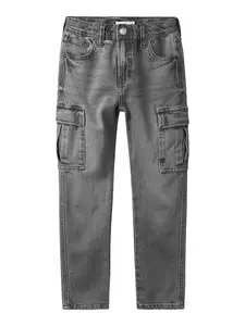 NAME IT Džínsy 'NKMSilas'  sivý denim