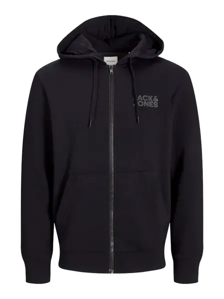 JACK & JONES Tepláková bunda  čierna