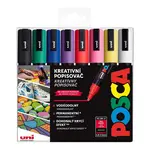 Sada akrylových popisovačov UNI POSCA PC-5M 8 ks