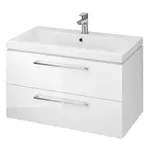 Cersanit LARA kúpeľňová skrinka s umývadlom 79,4x46x44,7 cm biela lesk S801-149-DSM