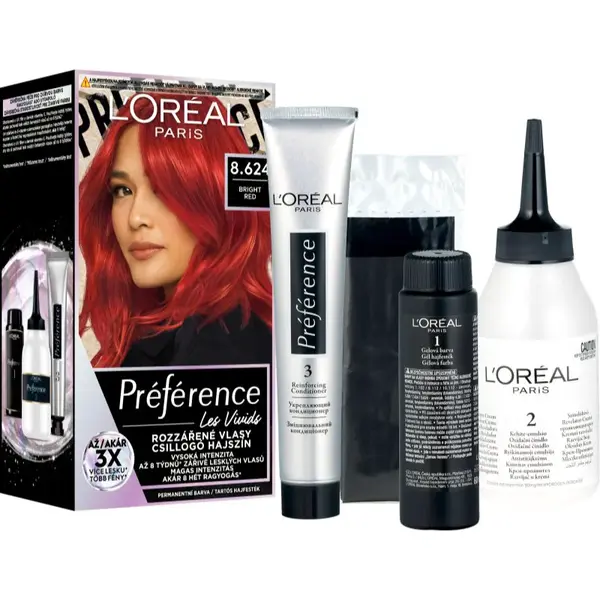 L’Oréal Paris Préférence Vivids farba na vlasy odtieň 8.624 bright red 1 ks