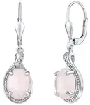 Silvego Stříbrné náušnice s přírodním růženínem JST14811PRU