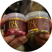 One more cast plovoucí boilie boosted fluoro pop-ups paella 70 g 14 mm - red & pink