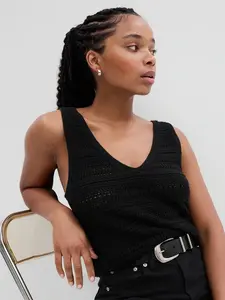 GAP Háčkovaný tielkový top - Dámské