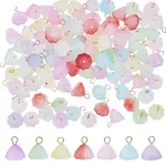 112Pcs 7 Styles Two Tone Acrylic Charms