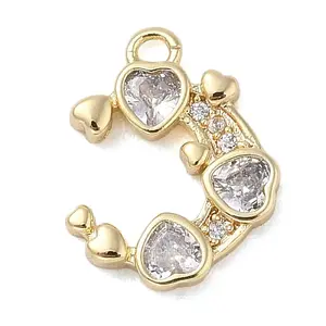 Brass with Cubic Zirconia Charms