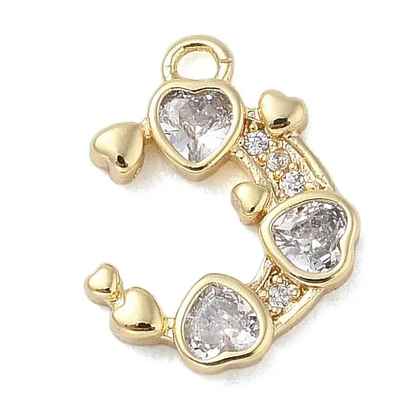 Brass with Cubic Zirconia Charms