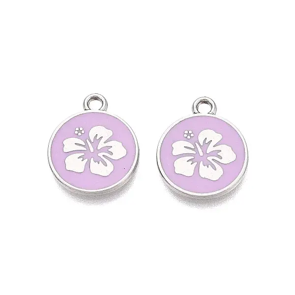 Rack Plating Alloy Enamel Pendants