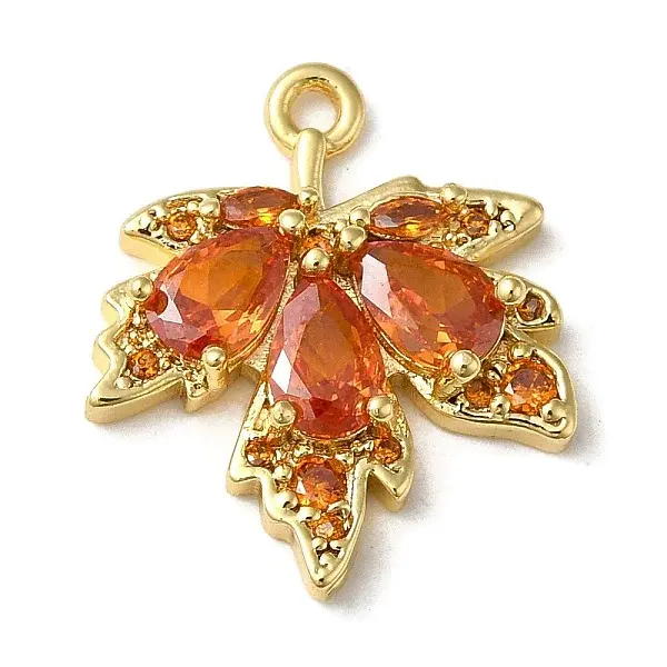 Brass Micro Pave Cubic Zirconia Pendants