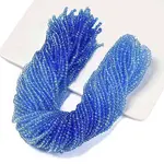 Transparent Painted Glass Beads Strands