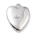 Brass Micro Pave Cubic Zirconia Charms