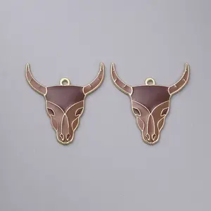 Cowboy Theme Alloy Enamel Pendants