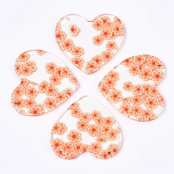 Transparent Clear Cellulose Acetate(Resin) Pendants