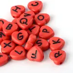 Horizontal Hole Opaque Acrylic Beads