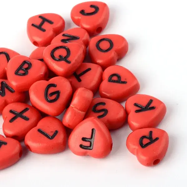 Horizontal Hole Opaque Acrylic Beads