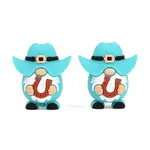 Cowboy Theme Silicone Focal Beads