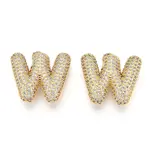 Brass Micro Pave Cubic Zirconia Pendants