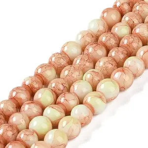 Baking Paint Glass Bead Strands