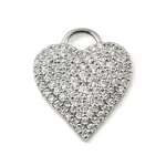 Brass Micro Pave Cubic Zirconia Pendants