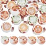 20Pcs 5 Styles Resin Cat Shape Coffee Display Decorations