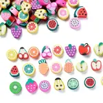 100Pcs Handmade Polymer Clay Fruit Theme Beads