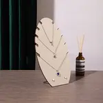 Leaf Shape MDF & Iron Pendant Necklace Jewely Display Stands
