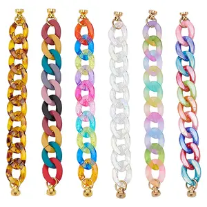 Acrylic Curb Chain for DIY Keychains