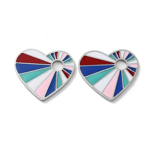 304 Stainless Steel Enamel Pendants