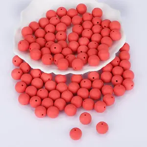 Round Silicone Focal Beads