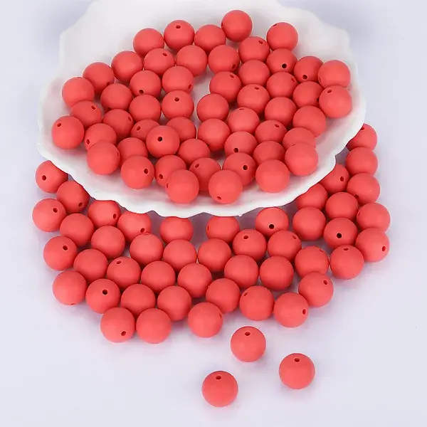Round Silicone Focal Beads