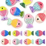 8Pcs 8 Colors Painted Glass Beads