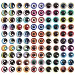 1 Bag Glass Cabochons