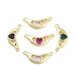 Rack Plating Brass Micro Pave Cubic Zirconia Pendants